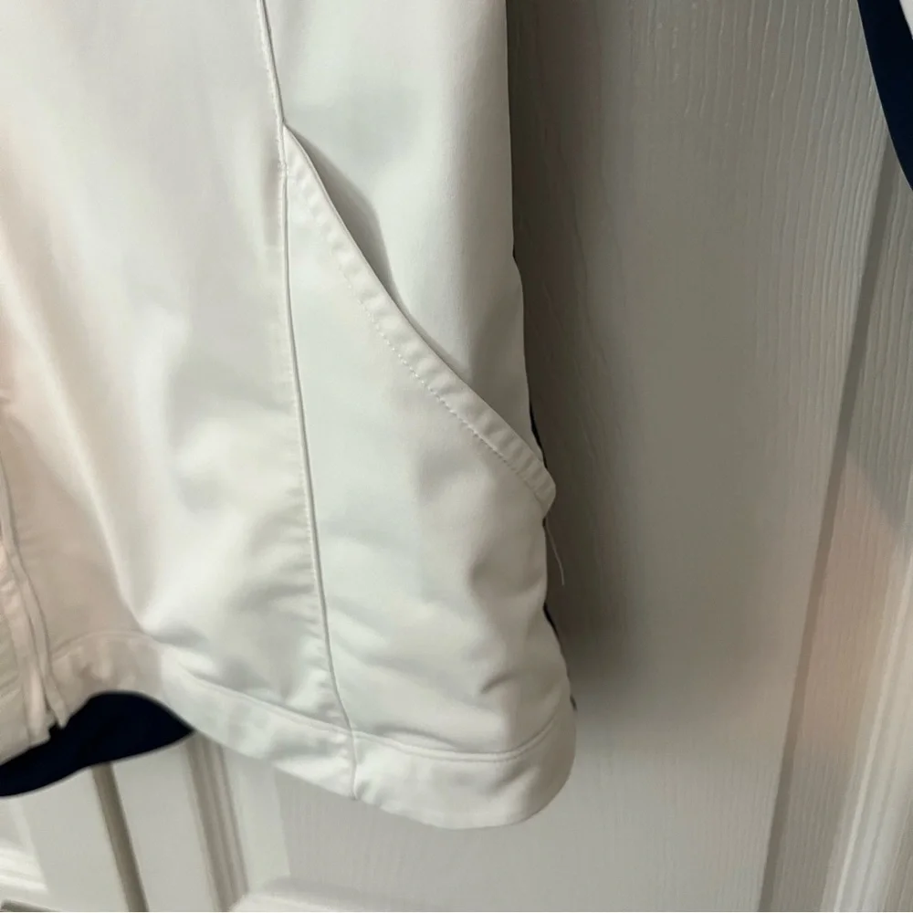 White and Navy Nike Golf Dri-Fit Jacket Size M